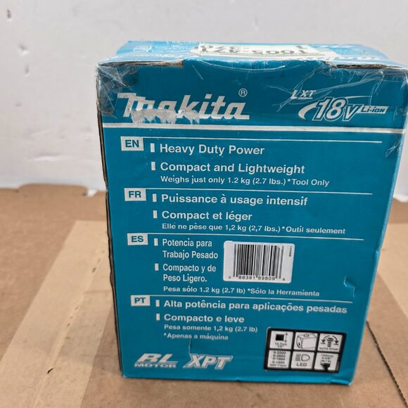 Makita XWT15Z 18V 1/2" LXT Cordless Impact Wrench Kit w/ Detent Anvil -Bare Tool - Picture 5 of 8